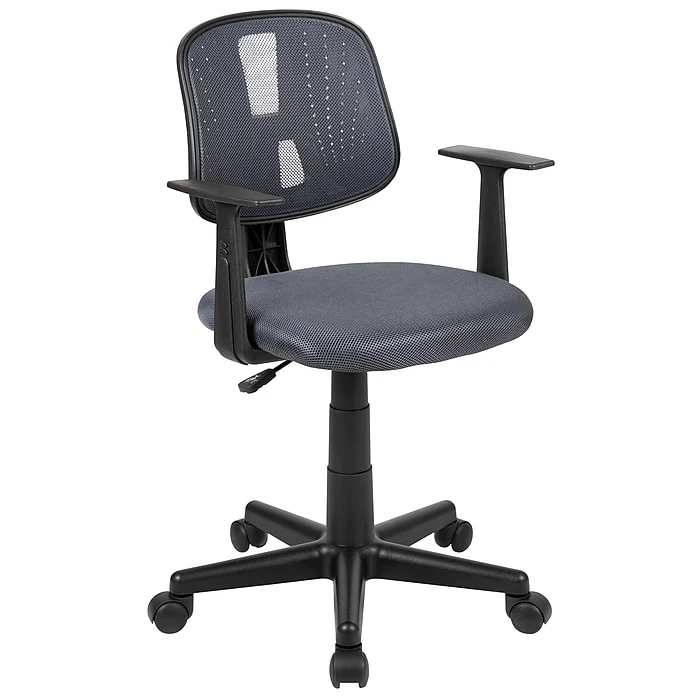 Flash Furniture Nylon Swivel Computer And Desk Chair, Gray (LF134AGY) 3 Flash Furniture Nylon Swivel Computer And Desk Chair, Gray (LF134AGY)