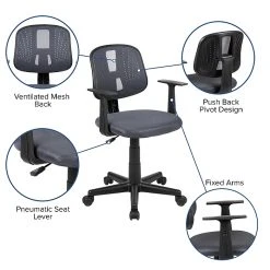 Flash Furniture Nylon Swivel Computer And Desk Chair, Gray (LF134AGY) 16 Flash Furniture Nylon Swivel Computer And Desk Chair, Gray (LF134AGY) -Cheap The Flex Chair Store unnamed file 116