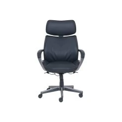 Beautyrest Leather Computer And Desk Chair, Black/Gray (51546)