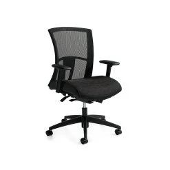 Global Vion Mesh Back Fabric Computer And Desk Chair, Black (6321-8-UR22)