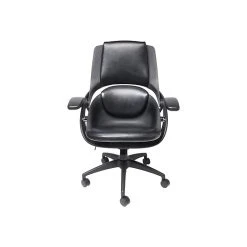 ALL33 BackStrong C1 Ergonomic Vegan Leather Swivel Computer And Desk Chair, Black (BS-BBE-50505-DS)