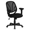 Flash Furniture Mid Back Mesh Computer Task Chair With Arms, Black -Cheap The Flex Chair Store unnamed file 1488