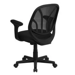 Flash Furniture Mid Back Mesh Computer Task Chair With Arms, Black -Cheap The Flex Chair Store unnamed file 1491