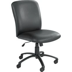 Safco Uber Vinyl Computer And Desk Chair, Black (3490BV)