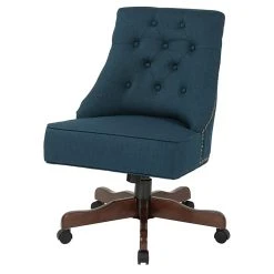 Inspired By Bassett Rebecca Office Chair With Dark Espresso Finish Base And Klein Azure Fabric (BP-REBEX-K14) -Cheap The Flex Chair Store unnamed file 1528