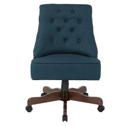 Inspired By Bassett Rebecca Office Chair With Dark Espresso Finish Base And Klein Azure Fabric (BP-REBEX-K14) -Cheap The Flex Chair Store unnamed file 1529