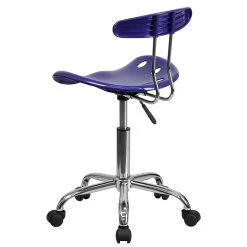 Flash Furniture Chrome Low Back Computer Task Chair With Tractor Seat, Vibrant Deep Blue -Cheap The Flex Chair Store unnamed file 1542
