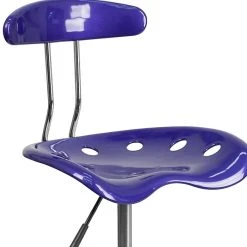 Flash Furniture Chrome Low Back Computer Task Chair With Tractor Seat, Vibrant Deep Blue -Cheap The Flex Chair Store unnamed file 1543