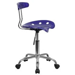 Flash Furniture Chrome Low Back Computer Task Chair With Tractor Seat, Vibrant Deep Blue -Cheap The Flex Chair Store unnamed file 1544