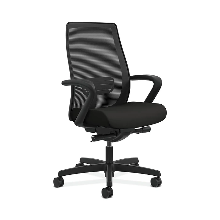 HON Endorse Collection HONLWIM2FCU10 Mesh Mid-Back Office/Computer Chair, Fixed Arms, Black Fabric 3 HON Endorse Collection HONLWIM2FCU10 Mesh Mid-Back Office/Computer Chair, Fixed Arms, Black Fabric