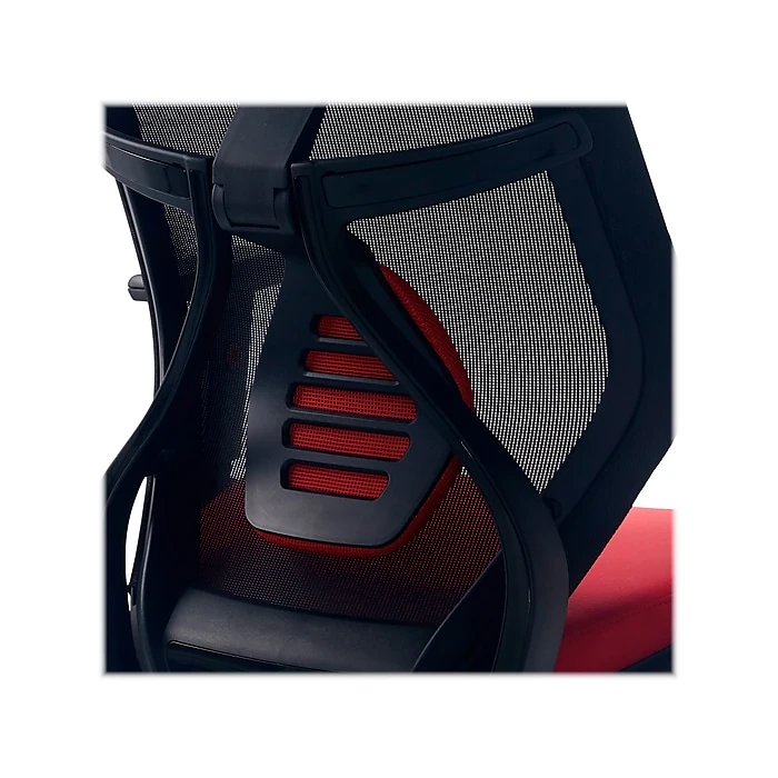 Beautyrest Duo-EX Ergonomic Mesh Swivel Computer Chair, Red (60051-RED) 7 Beautyrest Duo-EX Ergonomic Mesh Swivel Computer Chair, Red (60051-RED) - Image 5