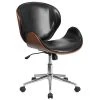 Flash Furniture SDSDM22405BK Mid-Back Walnut Wood Swivel Conference Chair, Black Leather -Cheap The Flex Chair Store unnamed file 1756