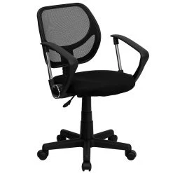 Flash Furniture Mesh Computer And Desk Chair, Black (WA-3074-BK-A-GG)