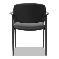 Alera®, Sorrento Series Stacking Guest Chair, Faux Leather, Black, 2/Carton -Cheap The Flex Chair Store unnamed file 1768