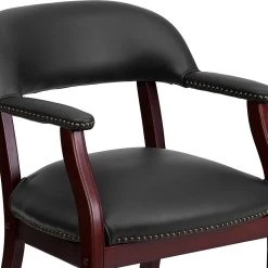 Flash Furniture Luxurious Vinyl Conference Chair, Black And Mahogany (BZ105BLK) -Cheap The Flex Chair Store unnamed file 1786