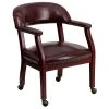 Flash Furniture Vinyl Mid Back Luxurious Conference Chair With Casters, Oxblood -Cheap The Flex Chair Store unnamed file 1807