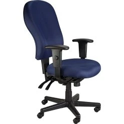 Raynor Eurotech 4 X 4 XL Fabric Ergonomic High-Back Task Chair, Fabric, Navy