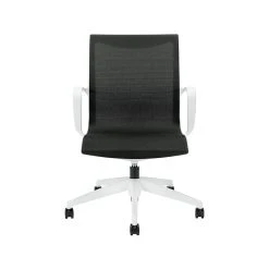 Global Solar Mesh Conference Chair, White/Black (8457MDN)