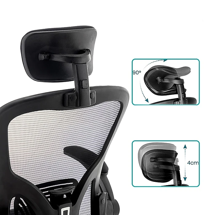 Urban Factory ERGO Simple Ergonomic Adjustable Office Chair, Black (ESC05UF) 4 Urban Factory ERGO Simple Ergonomic Adjustable Office Chair, Black (ESC05UF) - Image 2
