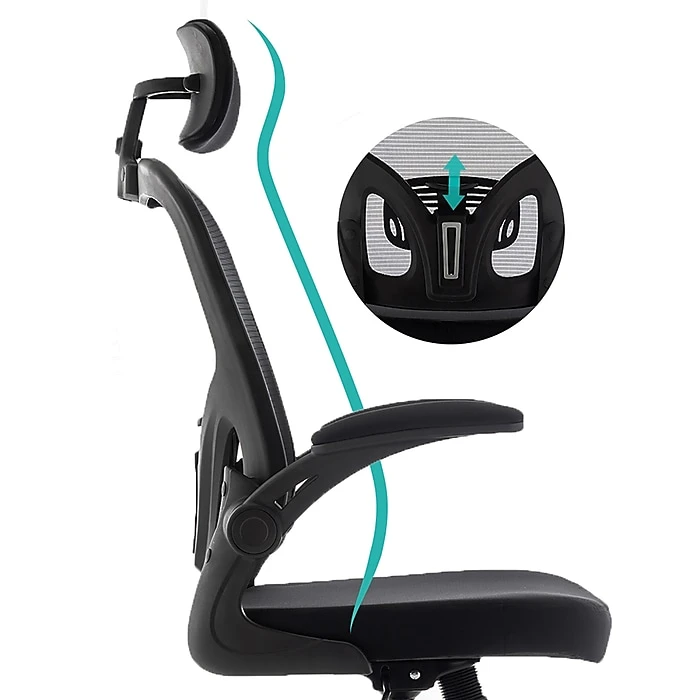 Urban Factory ERGO Simple Ergonomic Adjustable Office Chair, Black (ESC05UF) 8 Urban Factory ERGO Simple Ergonomic Adjustable Office Chair, Black (ESC05UF) - Image 6