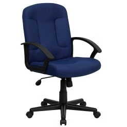 Flash Furniture Fabric Computer And Desk Chair, Navy Blue (GOST6NVYFAB)