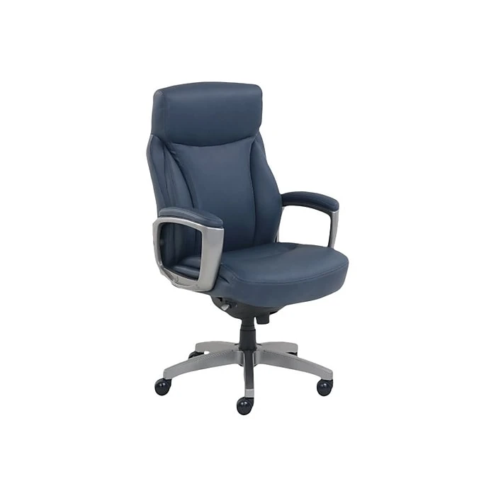 La-Z-Boy Leather Executive Chair, Blue (51447) 4 La-Z-Boy Leather Executive Chair, Blue (51447) - Image 2