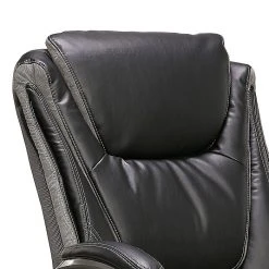 Serta Big & Tall Ergonomic Bonded Leather Swivel Executive Chair, Black/Silver (44951) -Cheap The Flex Chair Store unnamed file 2081
