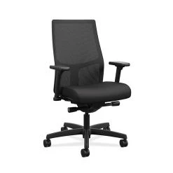 HON Ignition 2.0 Mesh Back Fabric Computer And Desk Chair, Black (HIWMMKD.Y2.A.H.IM.CU10.NL.SB.T)