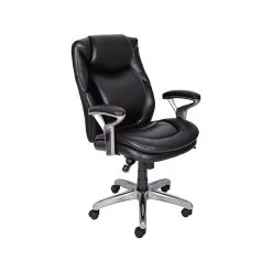 Serta AIR Bonded Leather Executive Chair, Black (CHR200100)