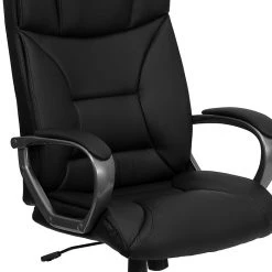 Flash Furniture High Back Leather Executive Office Swivel Chair With Titanium Nylon Loop Arms, Black -Cheap The Flex Chair Store unnamed file 2149
