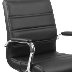 Flash Furniture Mid-Back Black Leather Executive Swivel Office Chair With Chrome Arms [GO-2286M-BK-GG] -Cheap The Flex Chair Store unnamed file 2158