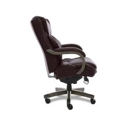 La-Z-Boy Harnett Ergonomic Faux Leather Swivel Executive Chair, Coffee (46253B) -Cheap The Flex Chair Store unnamed file 2161