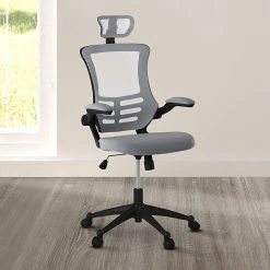 Techni Mobili Executive High Back Mesh Chair, Silver/Grey -Cheap The Flex Chair Store unnamed file 2214
