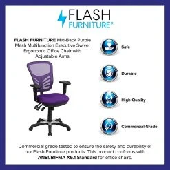 Flash Furniture Mesh Executive Chair, Purple (HL0001PUR) -Cheap The Flex Chair Store unnamed file 2253