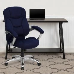 Flash Furniture High Back Micro Fiber Contemporary Office Chair, Navy Blue -Cheap The Flex Chair Store unnamed file 2260