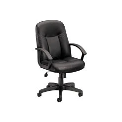 HON SofThread Leather High-Back Executive Chair, Center-Tilt, Fixed Arms, Black (BSXVL601SB11) -Cheap The Flex Chair Store unnamed file 2290