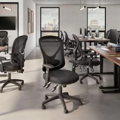 Staples Carder Mesh Back Fabric Computer And Desk Chair, Black (24115-CC) -Cheap The Flex Chair Store unnamed file 23