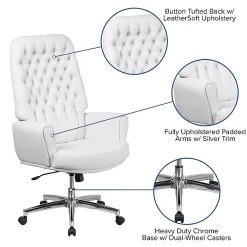 Flash Furniture High Back Traditional Tufted Leather Executive Swivel Chair With Arms (BT444WH) -Cheap The Flex Chair Store unnamed file 2348