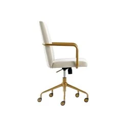 Elle Decor Giselle Fabric Computer And Desk Chair, Cream/Gold (CHR10058D) -Cheap The Flex Chair Store unnamed file 236