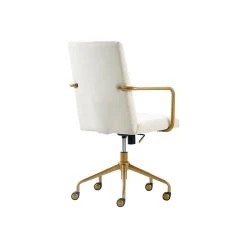 Elle Decor Giselle Fabric Computer And Desk Chair, Cream/Gold (CHR10058D) -Cheap The Flex Chair Store unnamed file 237
