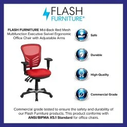 Flash Furniture Mesh Executive Chair, Red (HL0001RED) -Cheap The Flex Chair Store unnamed file 2382
