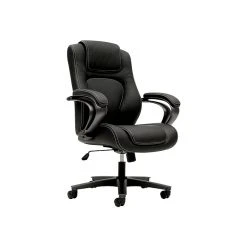 HON High-Back Chair, Fixed Arms, Black Vinyl (BSXVL402EN11) -Cheap The Flex Chair Store unnamed file 2389