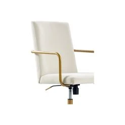 Elle Decor Giselle Fabric Computer And Desk Chair, Cream/Gold (CHR10058D) -Cheap The Flex Chair Store unnamed file 239
