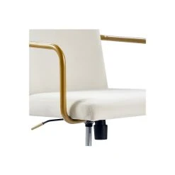 Elle Decor Giselle Fabric Computer And Desk Chair, Cream/Gold (CHR10058D) -Cheap The Flex Chair Store unnamed file 240