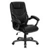 Flash Furniture 18 - 21.5''H High Back Leather Overstuffed Executive Office Chair, Black -Cheap The Flex Chair Store unnamed file 2423
