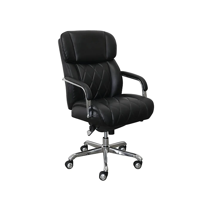 La-Z-Boy Sutherland Ergonomic Faux Leather Swivel Computer And Desk Chair, Black (CHR10048A) 4 La-Z-Boy Sutherland Ergonomic Faux Leather Swivel Computer And Desk Chair, Black (CHR10048A) - Image 2