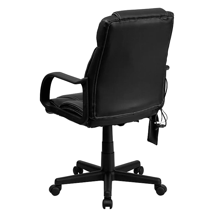 Flash Furniture High Back Leather Massaging Executive Office Chair, Black 10 Flash Furniture High Back Leather Massaging Executive Office Chair, Black - Image 8