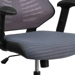 Flash Furniture Mesh/Fire-retardant Foam Executive Chair, Black/Designer Gray (BL-ZP-806-GY-GG) -Cheap The Flex Chair Store unnamed file 2472