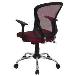 Flash Furniture Mid-Back Office Chair, Burgundy -Cheap The Flex Chair Store unnamed file 2489