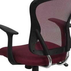 Flash Furniture Mid-Back Office Chair, Burgundy -Cheap The Flex Chair Store unnamed file 2490